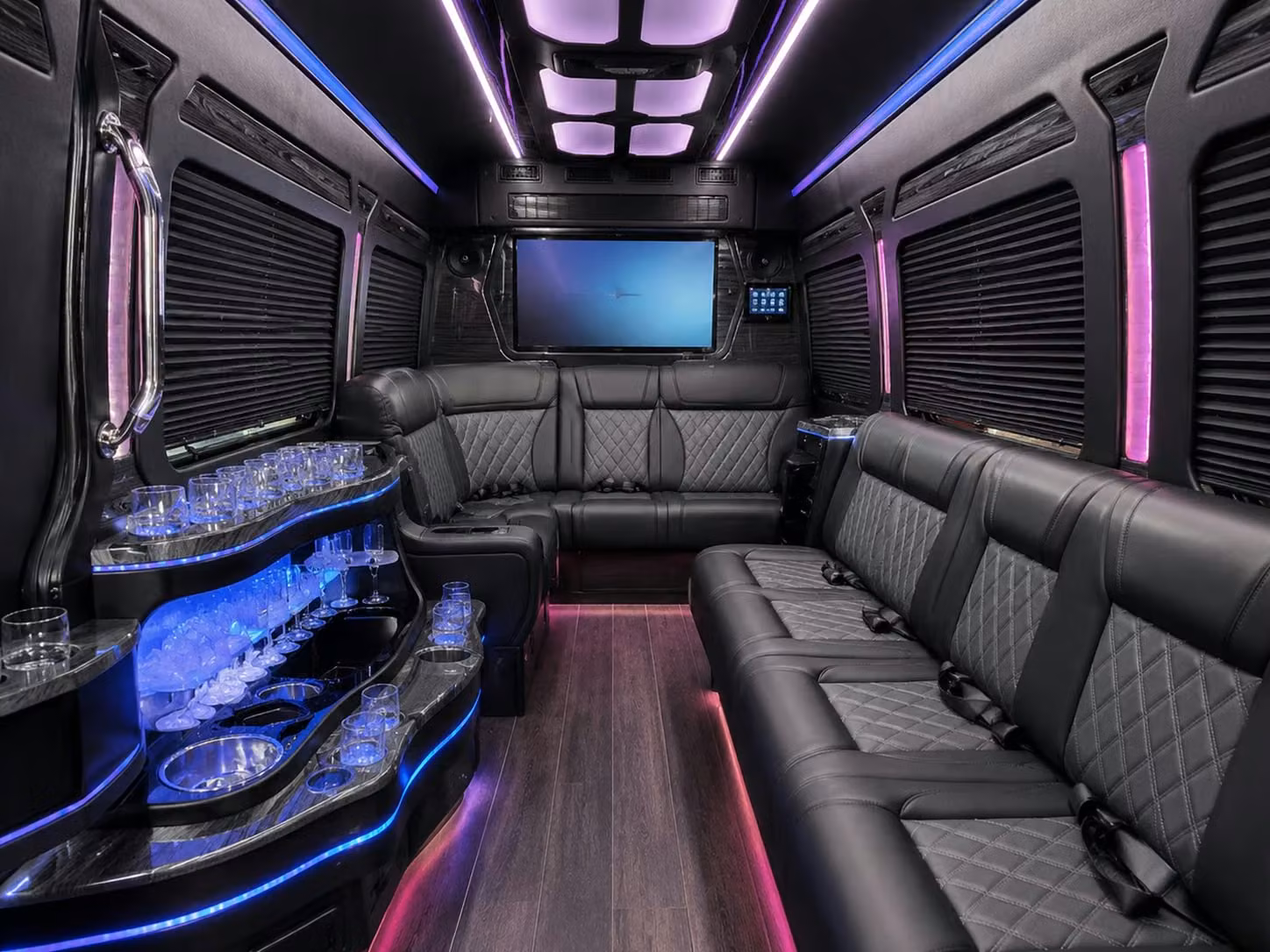 late night reception shuttle service for folsom wedding guests