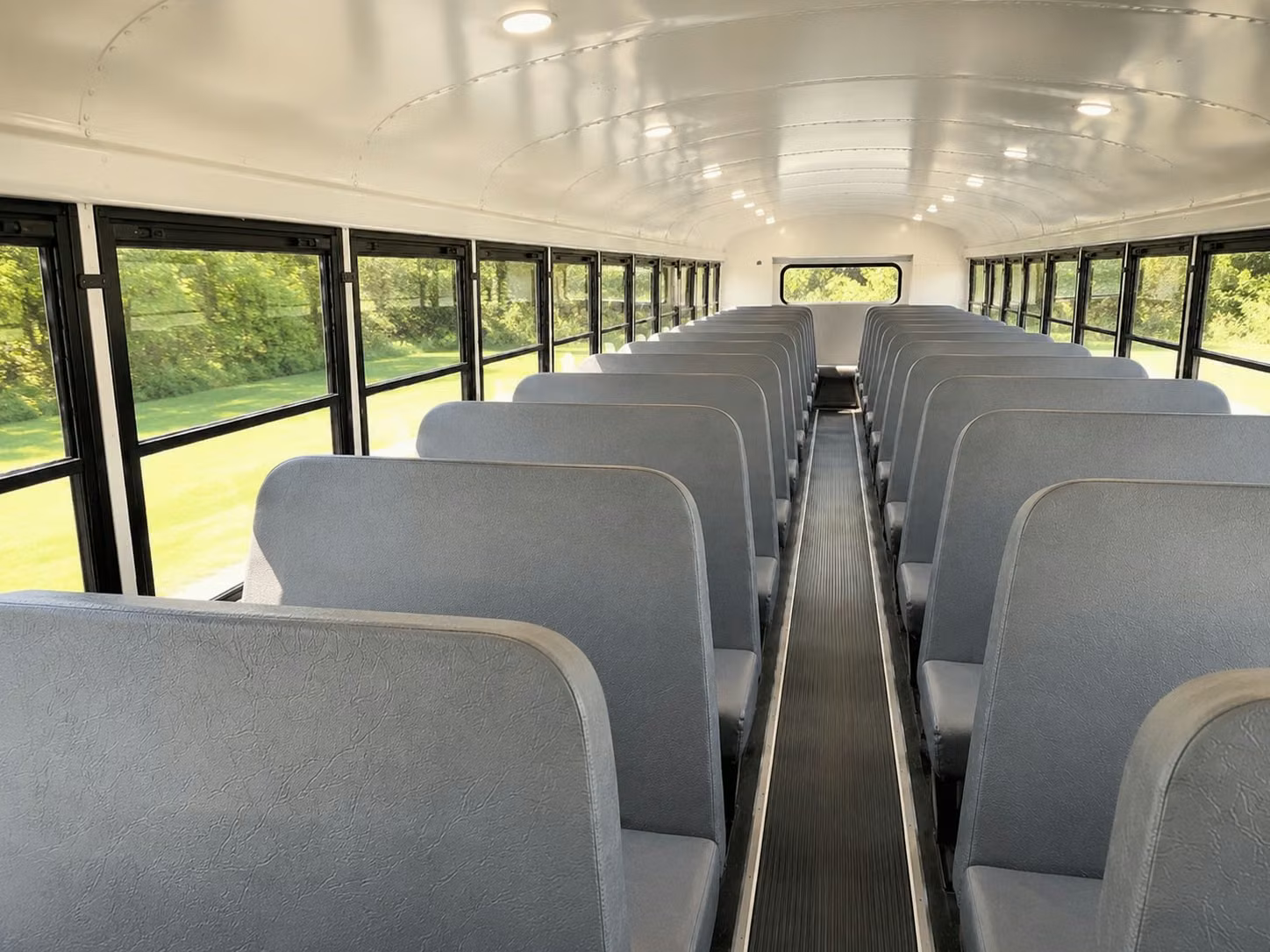 school bus inside