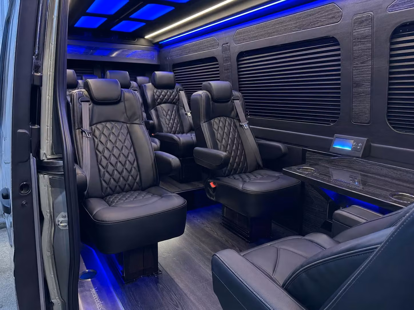sprinter van with driver inside